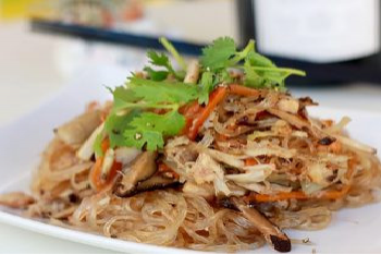 Miến xào cua