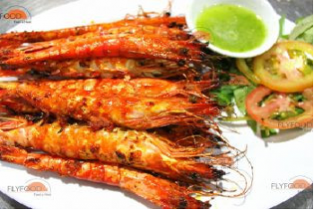 Grilled Shrimp with DASAVI lemon chilli sauce