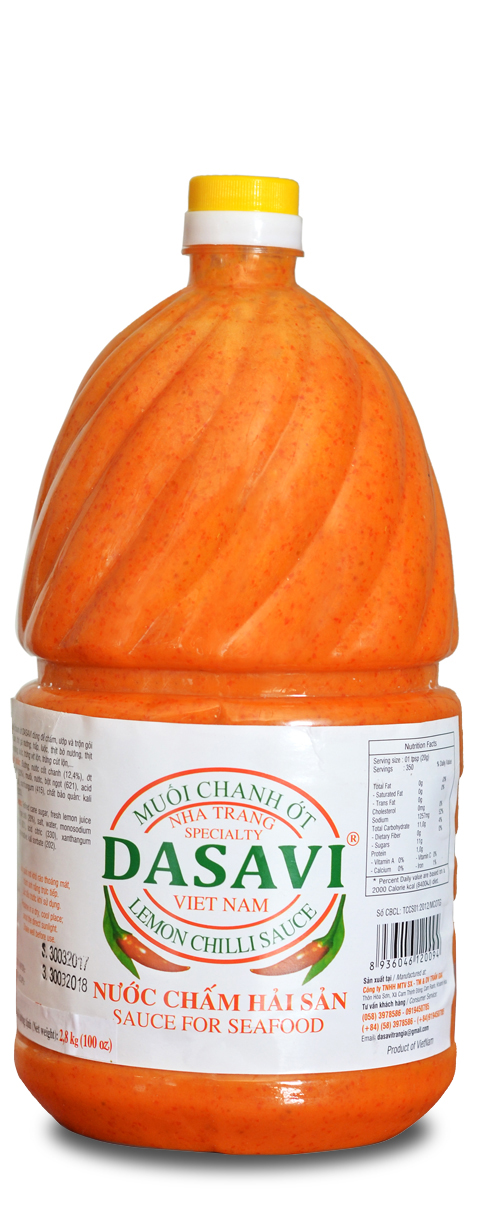 Muối chanh ớt DASAVI (Ớt đỏ) 2,6 kg 